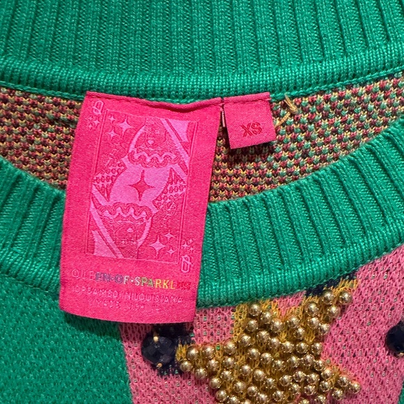 NWOT Queen of Sparkles Ornament Sweater Dress - Size XS - Multicolored - Picture 3 of 7